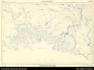 Papua New Guinea, Kikori, Road Inventory Series, Sheet 20, 1:250 000, 1967