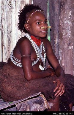 A Febi girl in traditional adornment