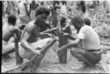 Grave being made