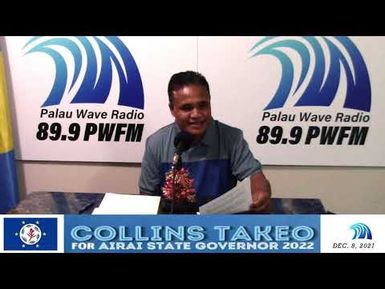 Candidate Collins Takeo Declaration for Airai State Governor 2021 (12/8/2021)