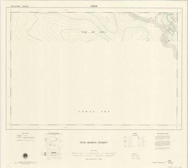 New Guinea 1:250,000 total magnetic intensity: Aroa (Sheet C55/B1-6)