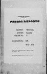 Patrol Reports. Central District, Kwikila, 1973-1976