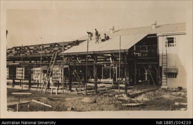 Fastening on fibrobestos roofing, Cannery extension