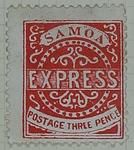 Stamp: Samoan Three Pence