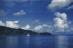 R/V Horizon in Pago Pago harbor, as photographed by a member of the Capricorn Expedition (1952-1953) during a stopover in American Samoa. January 1953