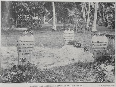English and American graves at Mulinuu Point