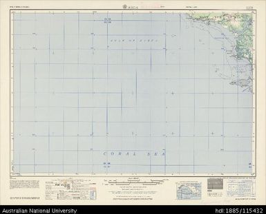 Papua New Guinea, Aroa, Series: AMS T504, Sheet SC 55-6, 1962, 1:250 000