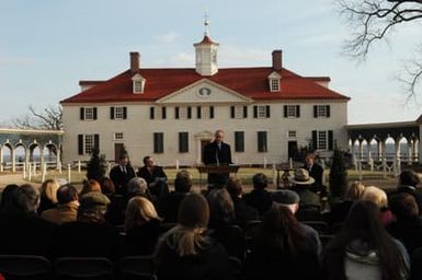 [Assignment: 48-DPA-01-12-09_SOI_K_Mt_Vernon] Visit of Secretary Dirk Kempthorne to Mount Vernon Estate and Gardens, Mount Vernon, Virginia, [for touring and announcement of the U.S. nomination of the George Washington home, along with the Papahanaumokuakea Marine National Monument in Hawaii, for inclusion on the United Nations Educational, Scientific, and Cultural Organization's (UNESCO's) World Heritage List. Joining Secretary Kempthorne for the announcement was James Rees, Executive Director of the Mount Vernon Estate and Gardens.] [48-DPA-01-12-09_SOI_K_Mt_Vernon_IOD_9419.JPG]