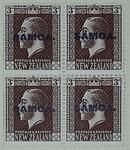 Stamps: New Zealand - Samoa Three Pence