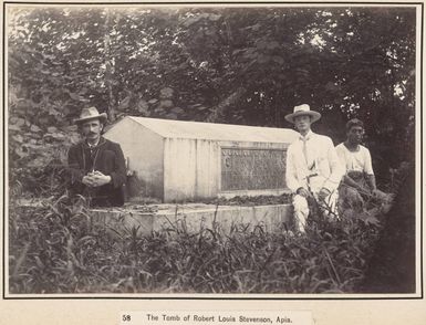 The Tomb of Robert Louis Stevenson, Mount Vaea, Samoa, 1903