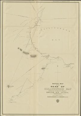 Sketch map of the head of Collingwood Bay, British New Guinea (to illustrate Mr. Moreton's report) / Surveyor General's Office, Brisbane, Queensland