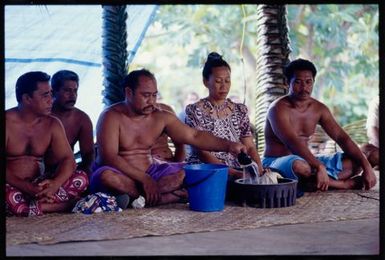 Conferring of Matai Ariki titles, Sāmoa. 'Ava ceremony