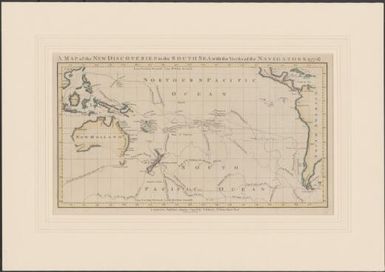 A map of the new discoveries in the south sea, with the tracks of the navigators (1778) engraved by Mr. Smith