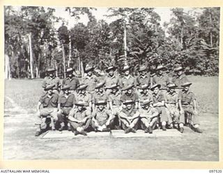 TOROKINA, BOUGAINVILLE. 1945-10-05. MEMBERS OF 10 PLATOON, B COMPANY, 57/60 INFANTRY BATTALION, 15 INFANTRY BRIGADE