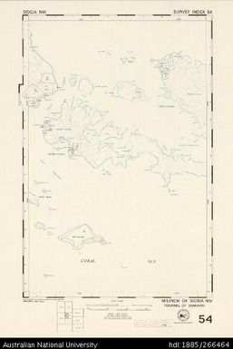 Papua New Guinea, Sideia NW, Survey Index 54, 1:50 000, 1974