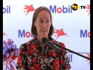 EXXON MOBIL PLEDGES SUPPORT