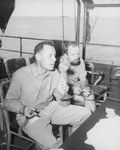 Roger Revelle and Jeff Holter during Operation Crossroads