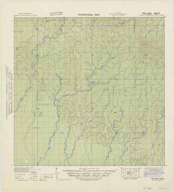Provisional map, northeast New Guinea: Pelama West (Sheet Pelama West)