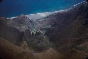 [Beach view from Kalalau Valley, United States]