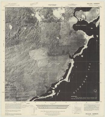 Special map Admiralty Islands (Kelaua Harbor , back)