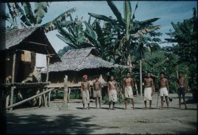 Bwabwadana village and Malaria Control staff : Bwabwadana and Iamalele, D'Entrecasteaux Islands, Papua New Guinea, 1956-1958 / Terence and Margaret Spencer