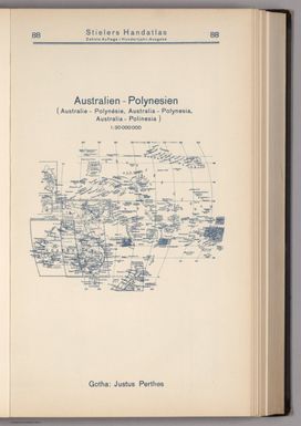 (Index Map) 88. Australien - Polynesien. Australia - Polynesia.