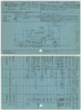 [Hawaii Railway Company., Limited, Hawaii, Engine Drawing Card, Sketch No. 7673]