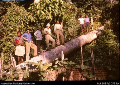 Diana Howlett with group at Popondetta