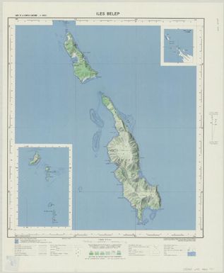 Carte de la Nouvelle Caledonie 150 000: Iles Belep