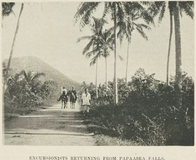 Excursionists returning from Papaasea Falls