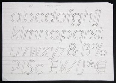 Churchward Legible Medium Italic Sketch