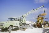 Marshall Islands, crusher at limestone quarry in Majuro