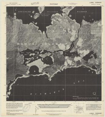 Special map Admiralty Islands (Loniu Passage , back)