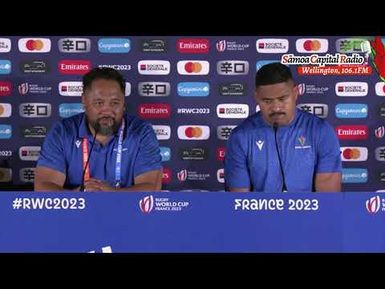 Post-Match Press Conference - Manu Sāmoa v Japan - Sāmoa Capital Radio - RWC2023