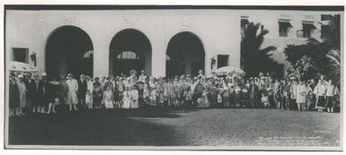 Chinese community tea to delegates, Royal Hawaiian Hotel