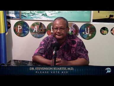 Candidate Dr. Stevenson Kuartei for Senate 2020 (9/4/2020)