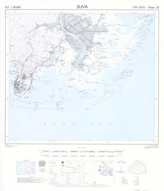 Fiji 1:50,000: Suva (Sheet Viti Levu 20)