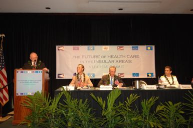 [Assignment: 48-DPA-09-29-08_SOI_K_Isl_Conf_AM] Insular Areas Health Summit [("The Future of Health Care in the Insular Areas: A Leaders Summit") at the Marriott Hotel in] Honolulu, Hawaii, where Interior Secretary Dirk Kempthorne [joined senior federal health officials and leaders of the U.S. territories and freely associated states to discuss strategies and initiatives for advancing health care in those communinties [48-DPA-09-29-08_SOI_K_Isl_Conf_AM_DOI_0482.JPG]