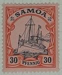 Stamp: Samoan Thirty Pfennig