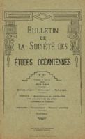 Bulletin de la Société des Études Océaniennes numéro 47
