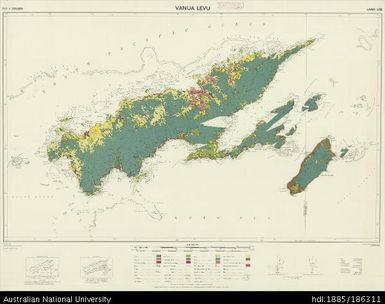 Fiji, Vanua Levu, Land Use, 1964, 1:250 000