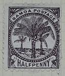 Stamp: Samoan Half Penny