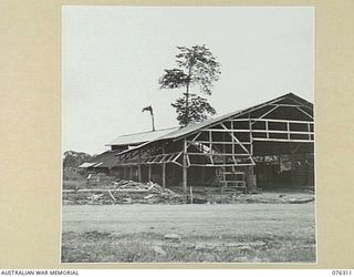 LAE, NEW GUINEA. 1944-09-27. THE MOTOR TYPE AND WHEEL STORE OF THE 43RD FIELD ORDNANCE DEPOT