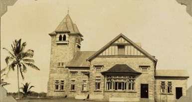 Baker Memorial Hall at the Methodist Mission, Davuilevu, Fiji, 1928