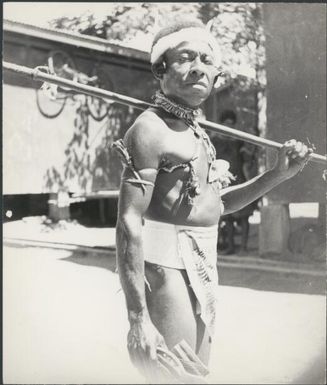Barong, chief and Luluai of Awar village, Awar, New Guinea, 1935 / Sarah Chinnery