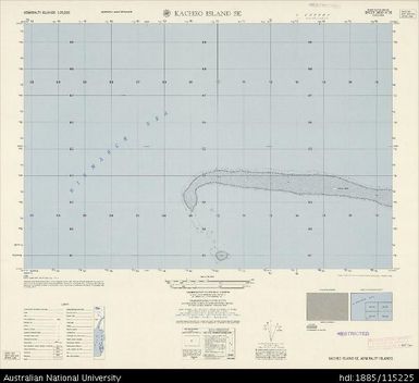 Papua New Guinea, Admiralty Islands, Kacheo Island SE, Series: AMS T893, Sheet 3450 IV SE, 1:25 000, 1957