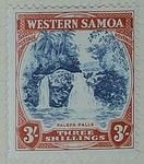 Stamp: Western Samoan Three Shillings