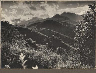 Looking back to Mount Tafa from Ononge, [2] Frank Hurley