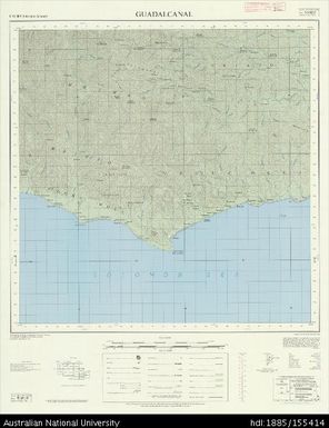 Solomon Islands, British Solomon Islands Protectorate, Guadalcanal, Series: X711, Sheet 9-160-15, 1976, 1:50 000