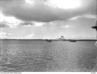 PORTON PLANTATION, SORAKEN AREA, BOUGAINVILLE, 1945-06-09. THE "DUNKIRK" OF A COMPANY 31/51 INFANTRY BATTALION WHO WITH A PLATOON FROM C COMPANY REQUIRED RESCUE FROM THE BEACHHEAD AFTER AN ..